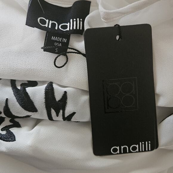 Analili White Blouse Size Small New with Tag - Picture 3 of 3